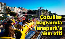 Çocuklar bayramda lunapark'a akın etti