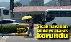 Zonguldak'ta sıcak hava şemsiye açtırdı