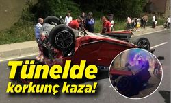Zonguldak'ta tünel çıkışında korkunç kaza; 2 ağır yaralı!