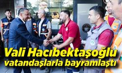Zonguldak Valisi Osman Hacıbektaşoğlu vatandaşlarla bayramlaştı