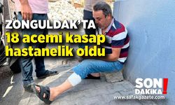 Zonguldak'ta 18 acemi kasap hastanelik oldu