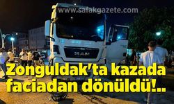 Zonguldak'ta kazada faciadan kıl payı dönüldü
