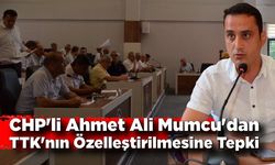 CHP'li Ahmet Ali Mumcu'dan TTK'nın Özelleştirilmesine Tepki