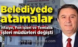 Belediyede atamalar; İtfaiye, Fen İşleri ve Temizlik işleri müdürleri değişti