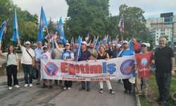 Eğitim iş meydana indi. Polis barikatı durduramadı