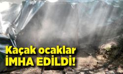 Jandarma kaçak ocakları patlattı; malzemelere el koydu