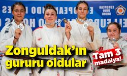 Zonguldak’ın gururu oldular: Tam 3 madalya!