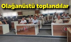 İl Genel Meclisi olağanüstü toplandı