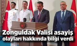 Zonguldak Valisi asayiş olayları hakkında bilgi verdi