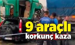 9 araçlı zincirleme kaza: 2 ölü, 12 yaralı