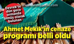 Ahmet Mekik'in cenaze programı belli oldu