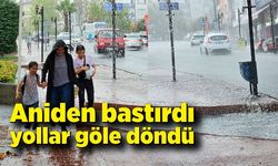 Ereğli’de aniden bastıran yağmur zor anlar yaşattı