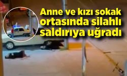 Anne ve kızı sokak ortasında silahlı saldırıya uğradı... O anlar kamerada