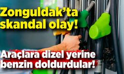 Zonguldak’ta skandal olay! Dizel yerine benzin doldurdular!