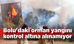 Bolu'daki orman yangını kontrol altına alınamıyor