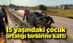 15 yaşındaki çocuk ortalığı birbirine kattı: Tofaş hurdaya döndü