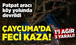 Çaycuma'da patpat kazası! 1'i ağır 3 yaralı