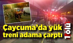 Çaycuma yük treni adama çarptı; 1 ölü