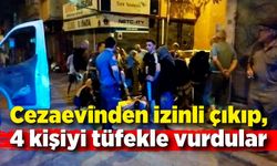 Cezaevinden izinli çıkıp, 4 kişiyi tüfekle yaraladılar