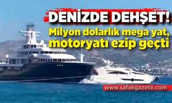 Milyon dolarlık mega yat, motoryatı ezip geçti