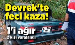 Devrek'te feci kaza! 1'i ağır 2 kişi yaralandı