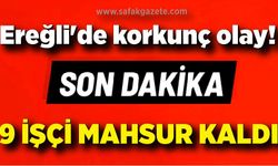 Ereğli'de korkunç olay! Heyelanda 9 işçi mahsur kaldı