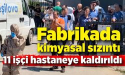 Fabrikada kimyasal sızıntı; 11 işçi hastanelik oldu