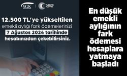 En düşük emekli aylığının fark ödemesi hesaplara yatmaya başladı