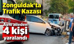 Zonguldak'ta Trafik Kazası: Aynı aileden 4 kişi yaralandı