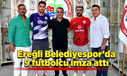 Ereğli Belediyespor’da 9 futbolcu imza attı