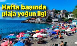 Hafta başında plaja yoğun ilgi