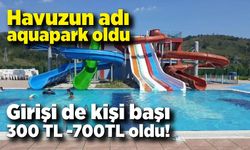 Havuzun adı aquapark oldu, girişi de kişi başı 300-700 oldu!