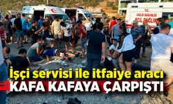 İşçi servisi ile itfaiye aracı çarpıştı: 8 yaralı