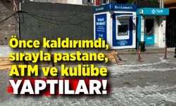 Önce kaldırımdı, sırayla pastane, ATM ve kulübe yaptılar!