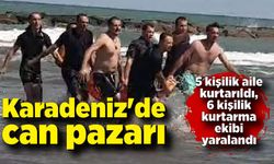 Karadeniz'de can pazarı: 5 kişilik aile kurtarıldı, 6 kişilik kurtarma ekibi yaralandı