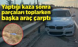 Kazalı otomobilini çekiciye yüklerken başka bir otomobilin çarpması sonucu öldü