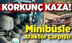 Bolu’da feci kaza: Minibüsle traktör çarpıştı, 15 kişi yaralandı