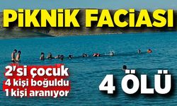 Piknik faciası: 2'si çocuk 4 kişi boğuldu, 1 kişi aranıyor