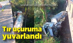 Tır uçuruma yuvarlandı: 1 yaralı