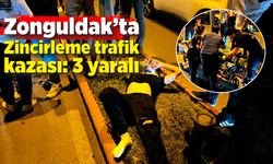 Zonguldak'ta zincirleme trafik kazası: 3 yaralı