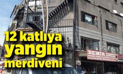 12 katlıya yangın merdiveni