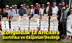 Zonguldak'ta Arıcılara Sertifika ve Ekipman Desteği