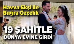 Havva Ekşi ile Buğra Özçelik 19 şahitle dünya evine girdi