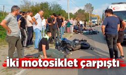 İki motosiklet çarpıştı