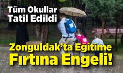 Zonguldak’ta Eğitime Fırtına Engeli: Tüm Okullar Tatil Edildi