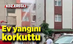 Zonguldak'ta çıkan ev yangını korkuttu