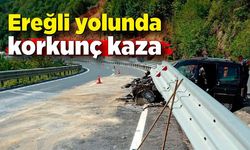 Ereğli yolunda korkunç kaza: 2 yaralı