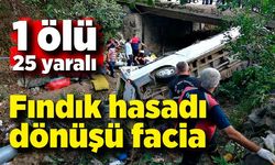 Fındık hasadı dönüşü facia: 1 ölü, 25 yaralı