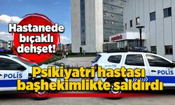 Hastanede bıçaklı dehşet! Psikiyatri hastası başhekimlikte saldırdı