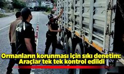 Ormanların korunması için sıkı denetim: Araçlar tek tek kontrol edildi